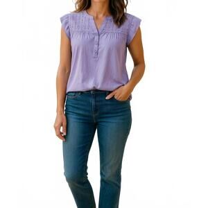 NEW DIVA USA french soft knit top in lavender